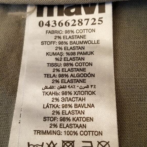 Mavi Jeans Co Green Denim Bermuda Shorts Size 30 NWT - Picture 8 of 8